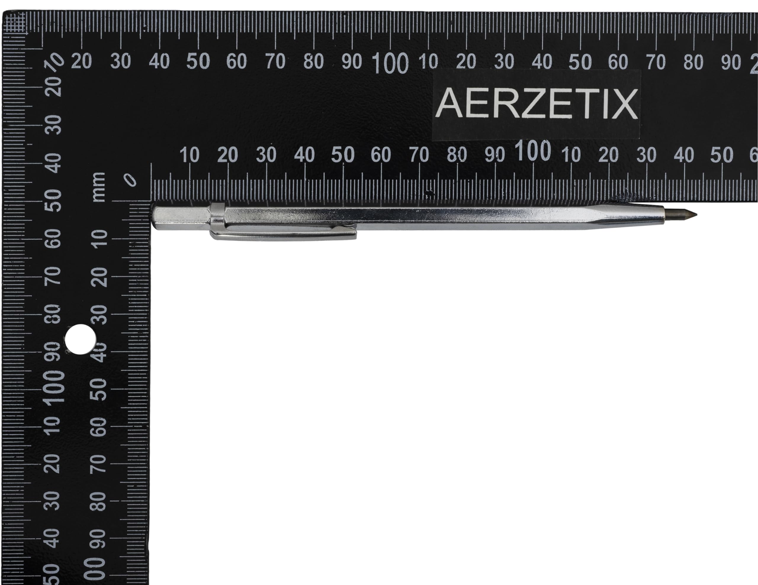 AERZETIX - C64992 - Bolígrafo rotulador puntero para trazar azulejos de piedra 140mm - lápiz corte baldosas - cortador manual de azulejos cerámica - en acero