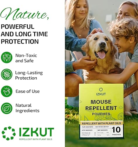 Miniatura 4 de Bolsas repelentes de ratones repelente de ratones, repelente natural de roedores, repelente de ratones con aceite de menta, bolsas eliminadoras de