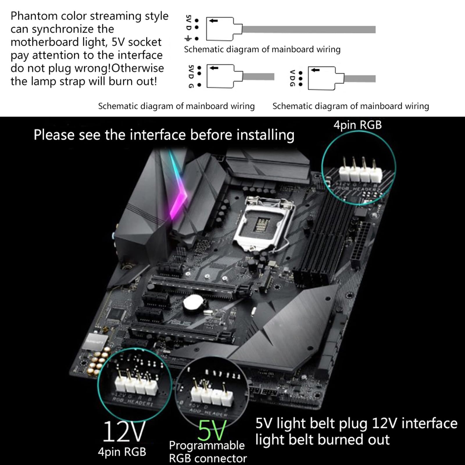 Supporto verticale GPU Slot per scheda grafica Supporto verticale Installare Cavalletto/base ATXcase per GPU con staffa per scheda grafica LED