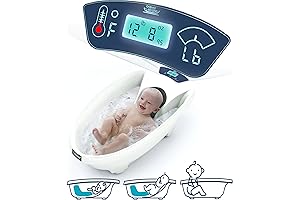 AquaScale Baby Bath Tub - Bathtub for Newborn, Infant & Toddler, Small to Large