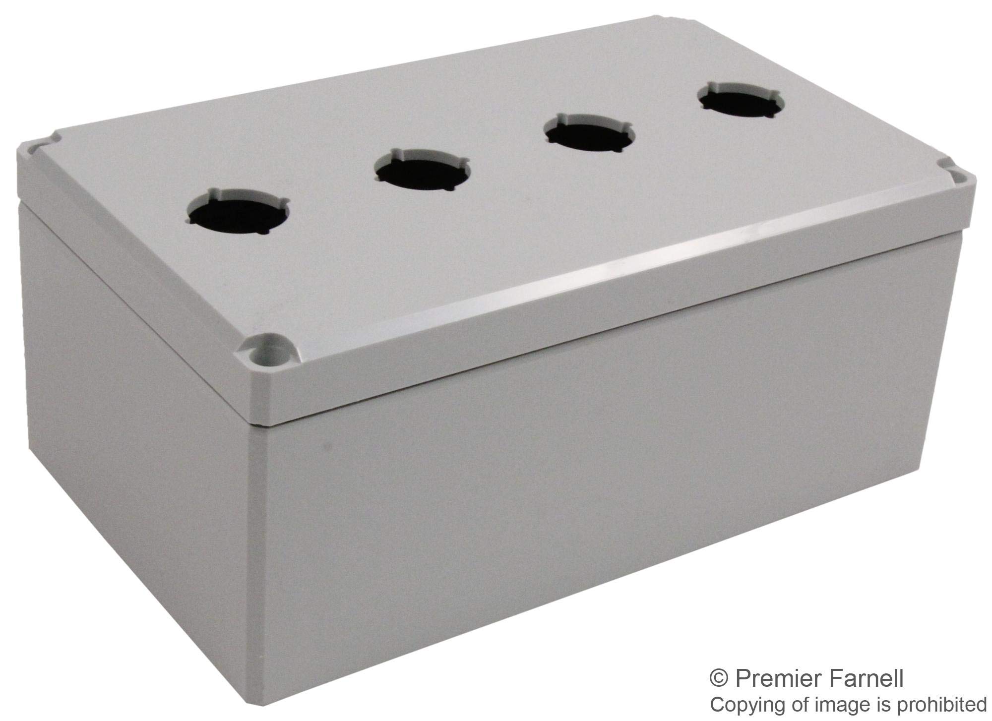 Q4PBPCDM - Plastic Enclosure, 22.5mm, Push Button, Polycarbonate, 200 mm, 79 mm, IP67 (Q4PBPCDM)