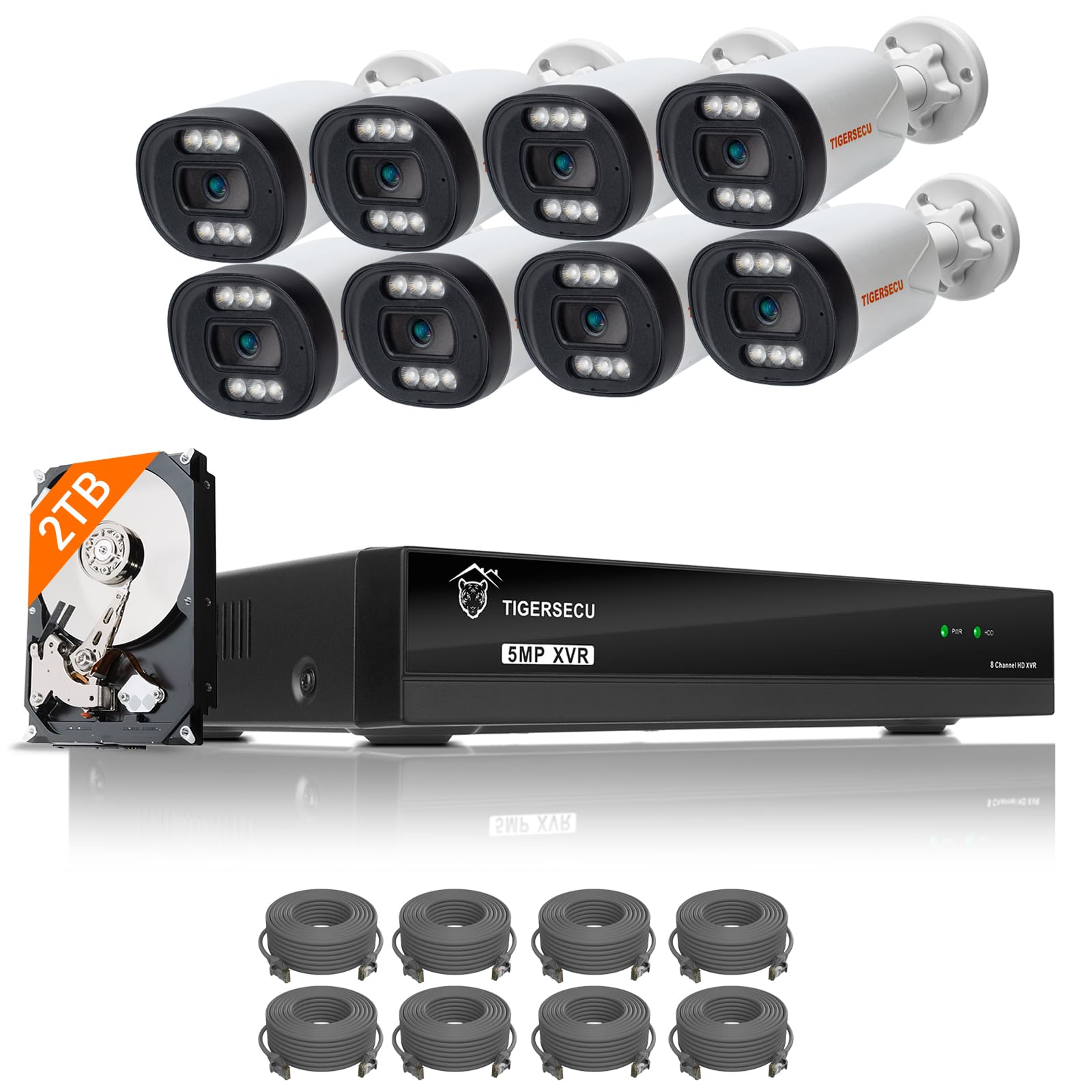 Outside Cameras For Home Security TIGERSECU Super HD 1080P