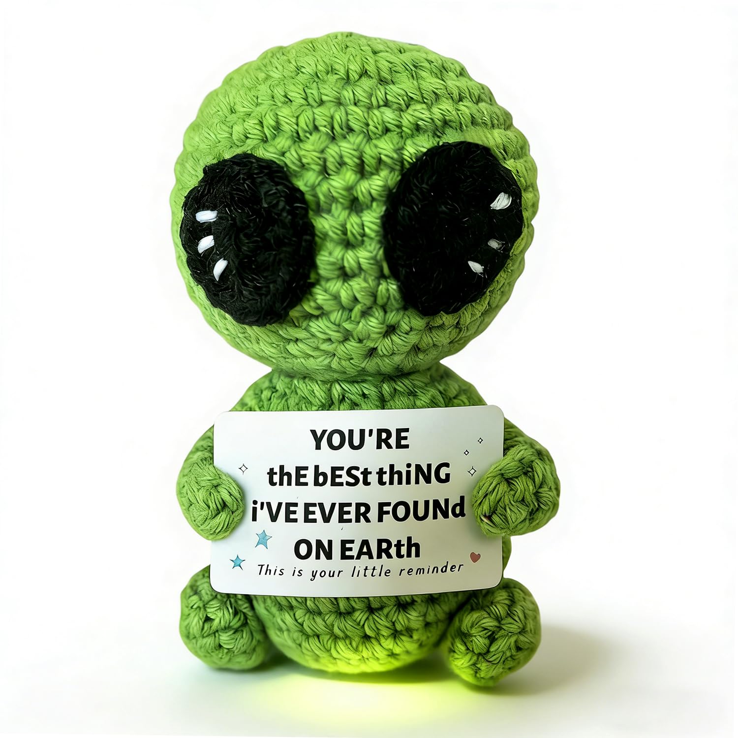 Gifts for Him Her Boyfriend Girlfriend Handmand Crochet Alien Plush Positive Love You Gift Valentine's Day Anniversary Birthday Funny Romantic Gifts My Love Men Women Husband Wife