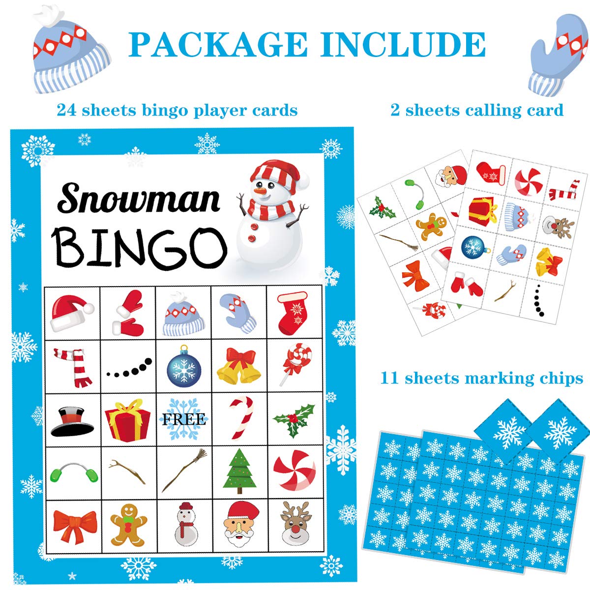 Happy Storm Snowman Bingo Games for Kids, Winter Christmas Bingo Cards 24 Players for Kids Family Large Group Christmas Crafts Games Activities for Kids Party Favors Supplies Gifts : Toys & Games - Amazon.com happy-storm-snowman-bingo-games-for-kids-winter-christmas-bingo-cards-24-players-for-kids-family-large-group-christmas-crafts-games-activities-for-kids-party-favors-supplies-gifts-toys-games-amazon-com