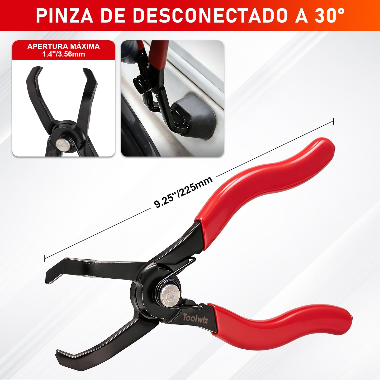 Toolwiz Juego de 6 alicates de línea de combustible, alicates de abrazadera de manguera, herramienta de extracción de panel, alicates de extracción de manguera, alicates de pasador de empuje de 30