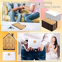 Vista 6 de Fulmoon 30 Set Congratulations on Your New Home Cards Bulk Thank You House Shaped Welcome Cards with Envelope and Stickers Housewarming Closing