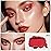 MEICOLY Red Single Eyeshadow with Mirror,Matte Eye Shadow for Halloween Makeup,Pressed Powder Eyeshadow,Matte Shade Eyelid Color Eye Makeup for Women and Girls,High Pigment,Long Wear,Waterproof