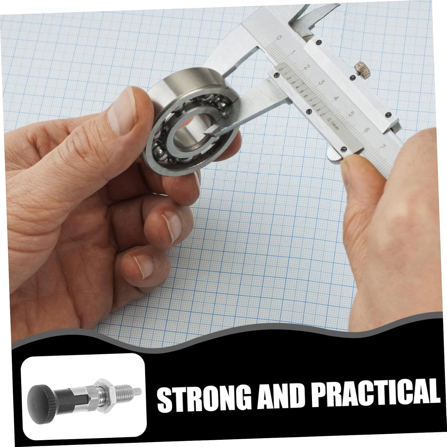 Retractable Spring Plunger with Self-Locking Knob Stainless Steel Indexing Pin for Toolboxes and Equipment Quick Release Design Secure Locking Mechanism