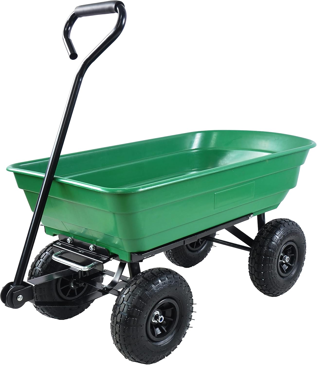 75L Large Capacity Garden Cart with 10 inch Pneumatic Tires
