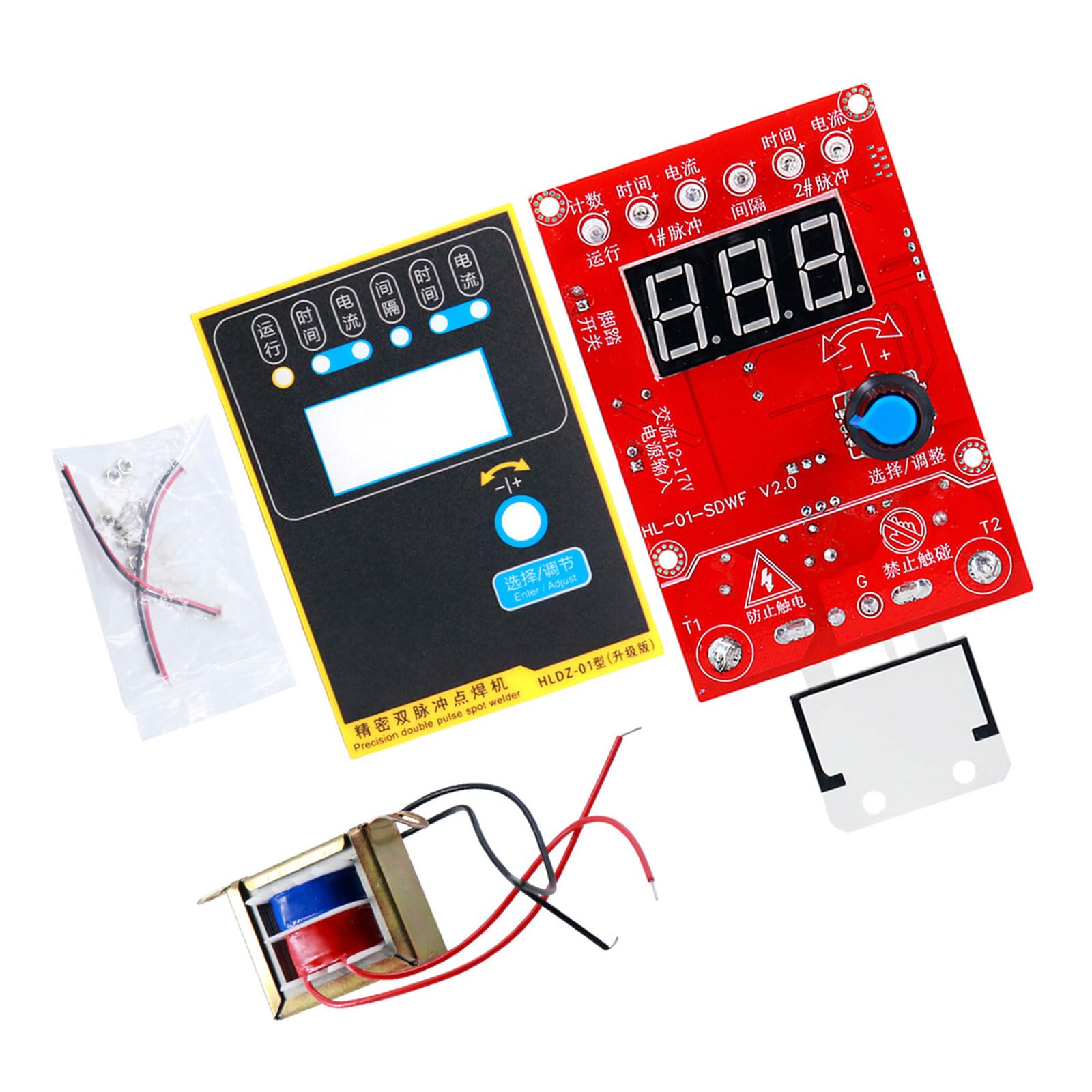 Placa de control de soldador antivibración con ajustes de corriente 8
