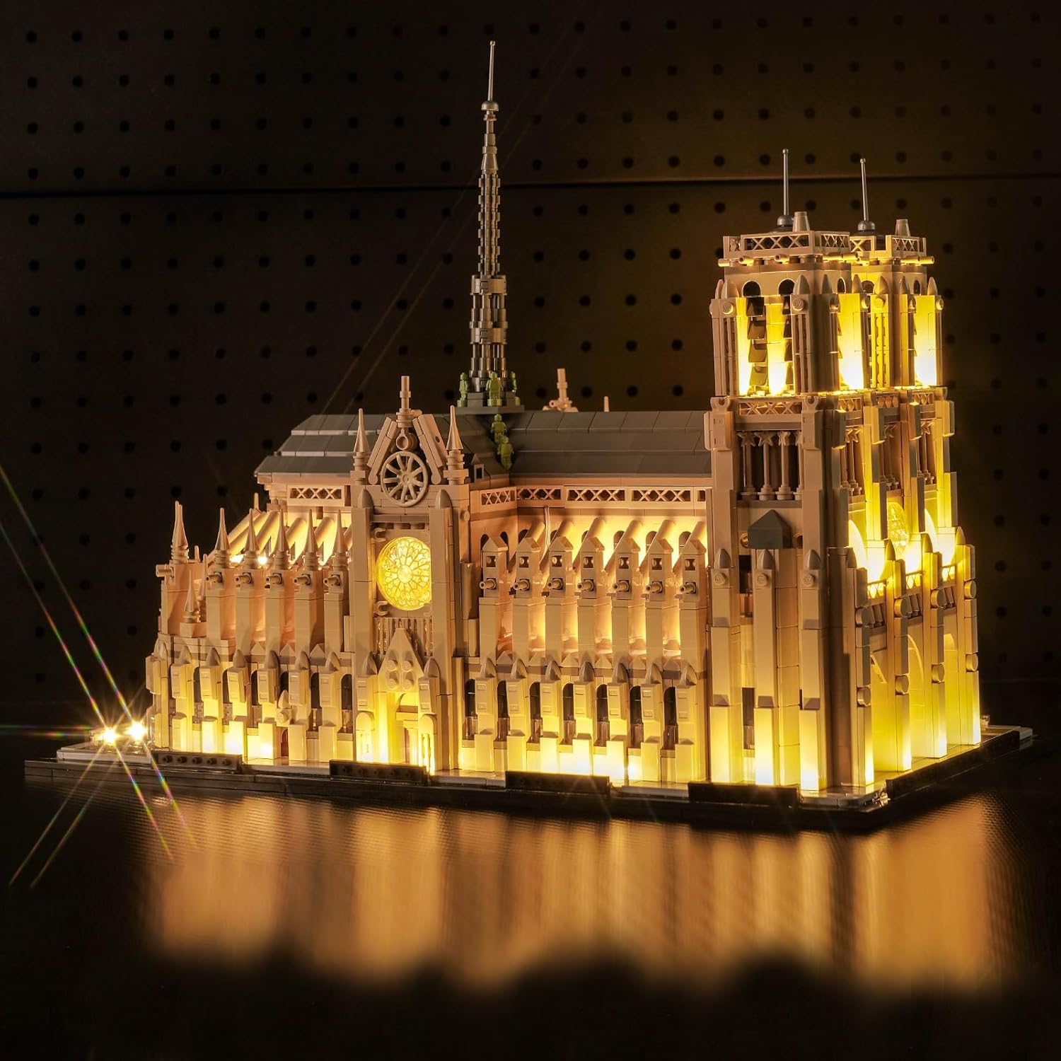 BrickBling LED Lighting Compatible with Lego Architecture Notre-Dame de Paris 21061, Compatible with Lego Notre Dame Cathedral, No Bricks Included (Classic Version Light)