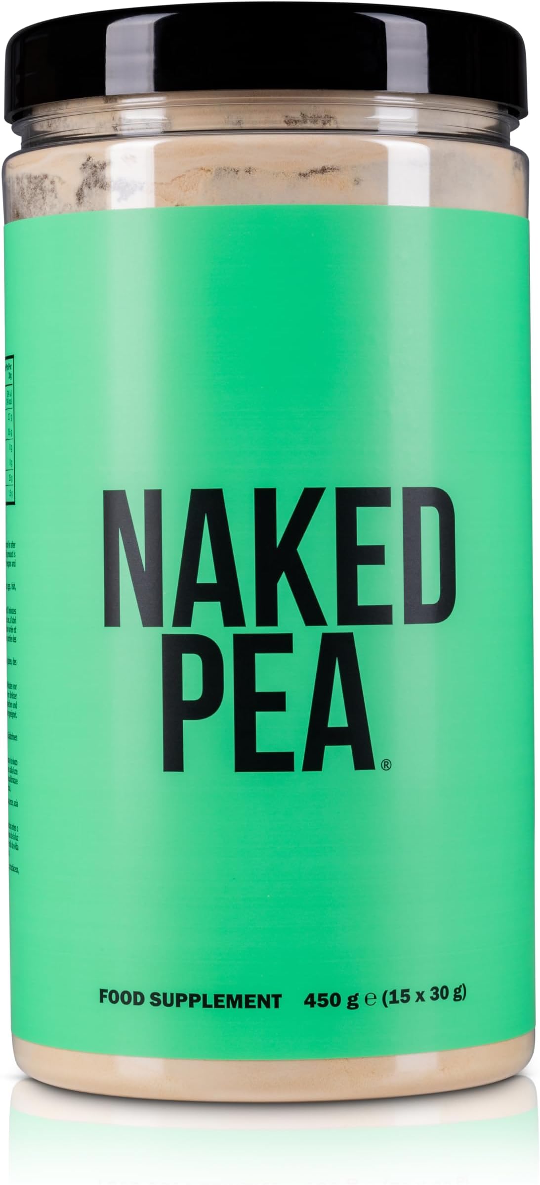 NAKED Pea - Pea Protein Isolate - Plant Based, Vegetarian & Vegan Protein. Easy to Digest, Non-GMO, No Lactose, No Soy and Gluten Free - 450g - 15 Servings