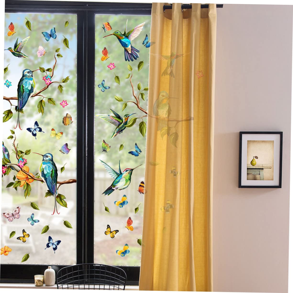 PRETYZOOM 3sätze Hummingbird Fenstersticker Statische Deko Mit Bunten Vögeln Und Schmetterlingen Für Kreative Fenstergestaltung Abnehmbar Und Rückstandsfrei
