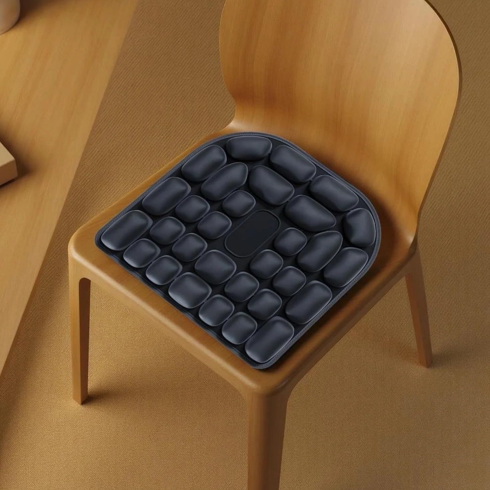 Cuscino per sedia da ufficio, ergonomico e gonfiabile, in TPU, per viaggi, supporto per la pressione e il coccige, design con riduzione della pressione, 47,8 x 43,2 x 5,1 cm, 47,8 x 43,3 x 5 cm