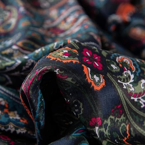 Miniatura 8 de SOFTTA - 1 funda nórdica + 2 fundas de almohada Paisley Modern Juego de cama 100% algodón egipcio