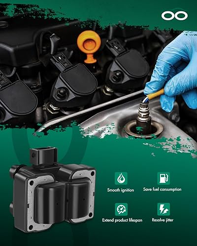 Vista 2281 de SCITOO 1 bobinas de encendido con 4 bujías de iridio para Chevrolet 2011-2015 Cruze 1.4L 2016 Cruze Limited 1.4L 2012-2020 Sonic 1.4L 2013-2021 Trax