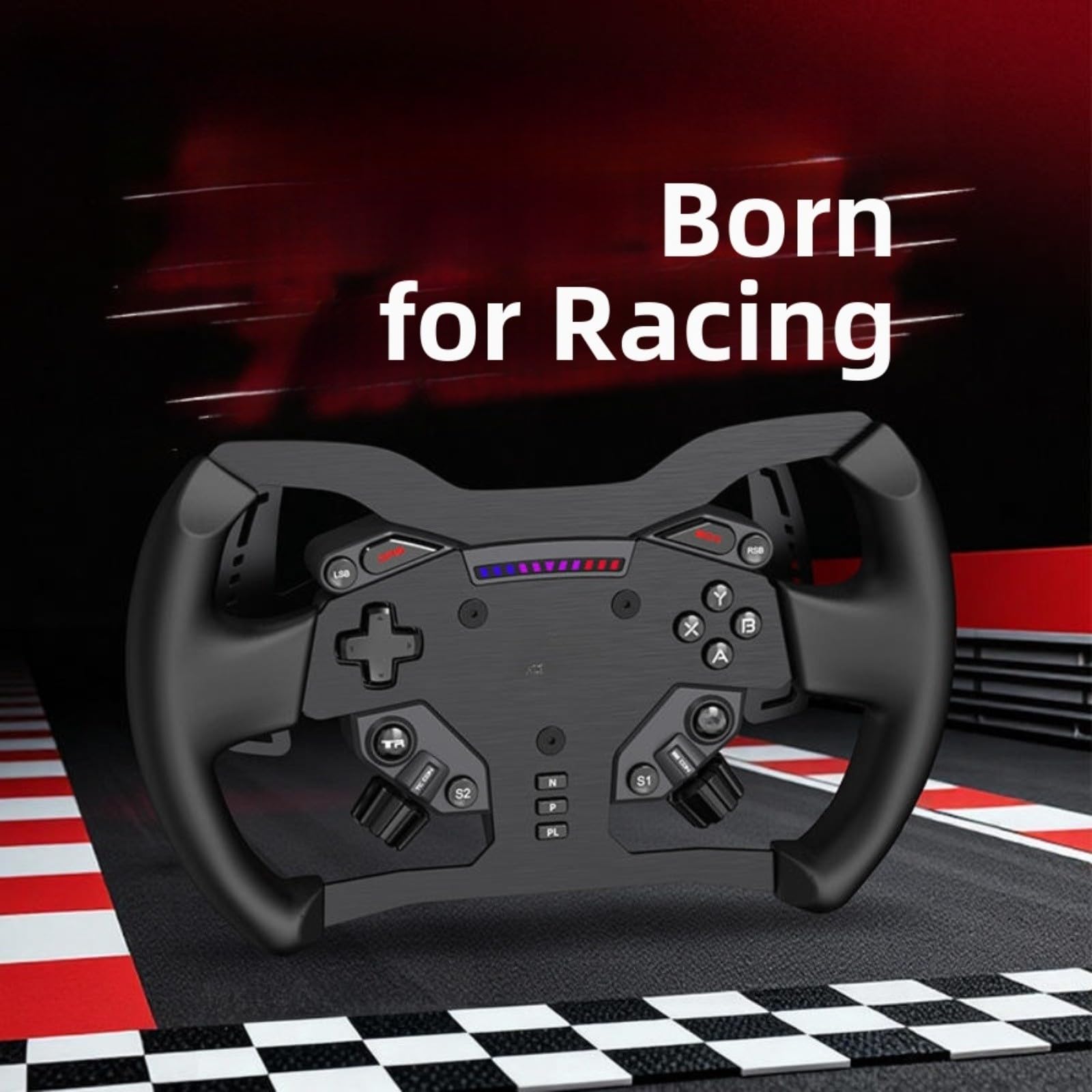 Pannello volante realistico stile F1 per una presa comoda, accessorio di