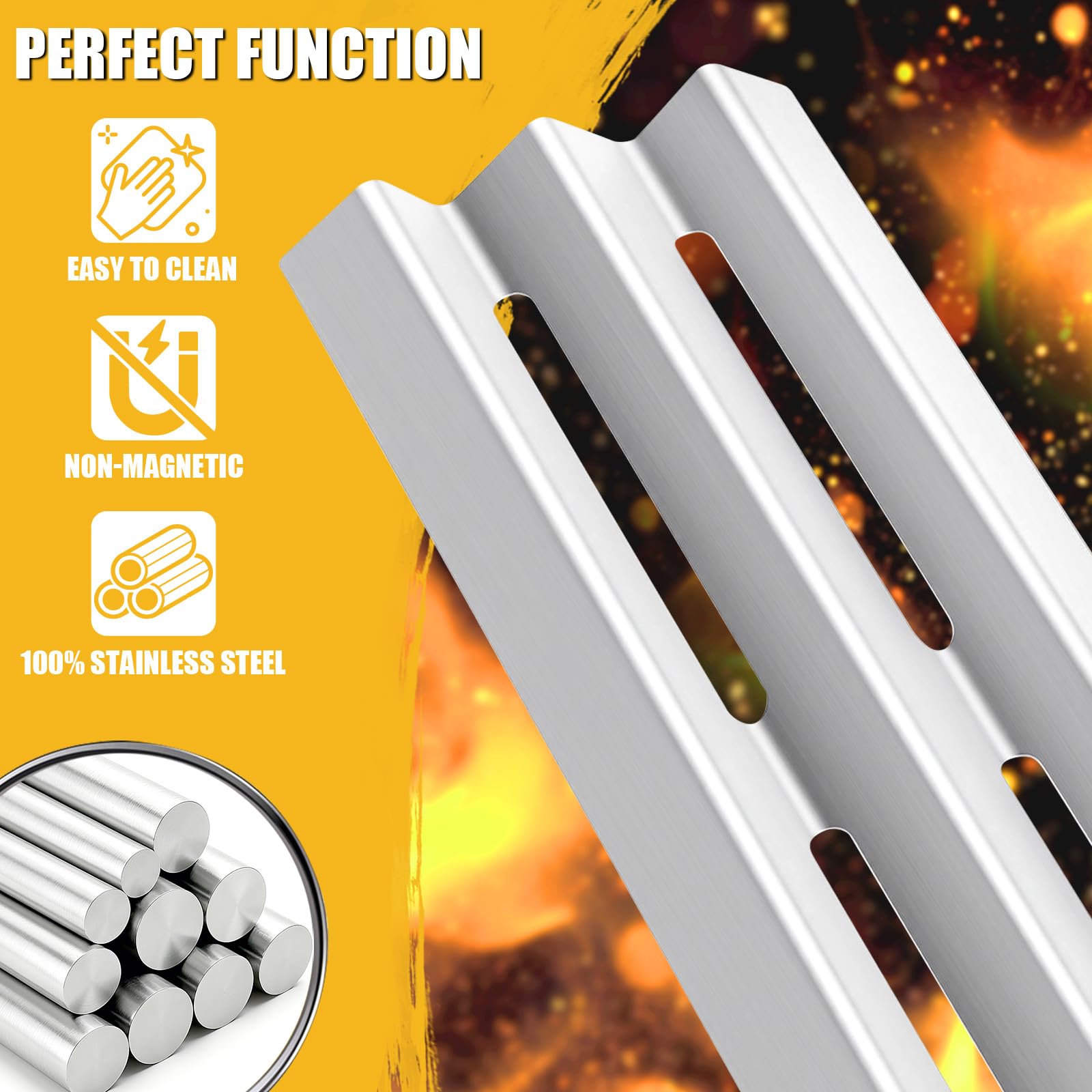 GFTIME 41,9 x 15,3 cm, pokrywa palnika, p?yta grzewcza do grilla gazowego Napoleon LEX 485 605 730, Legend 485 605, Mirage 485, Lifestyle 485 grill gazowy, rozdzielacz p?omienia, cz??ci zamienne do