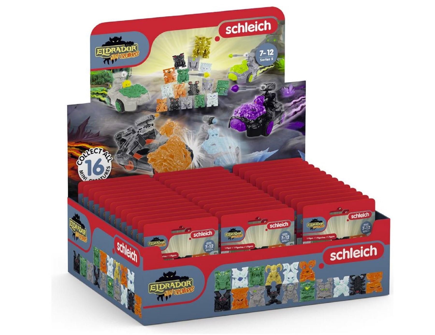 Schleich 81352 – Eldrador Mini Creature Serie 5 – Thekendisplay mit 47 Blindbags – Sammelfiguren – Kinder 7+ – zufällige Mini-Kreatur je Beutel