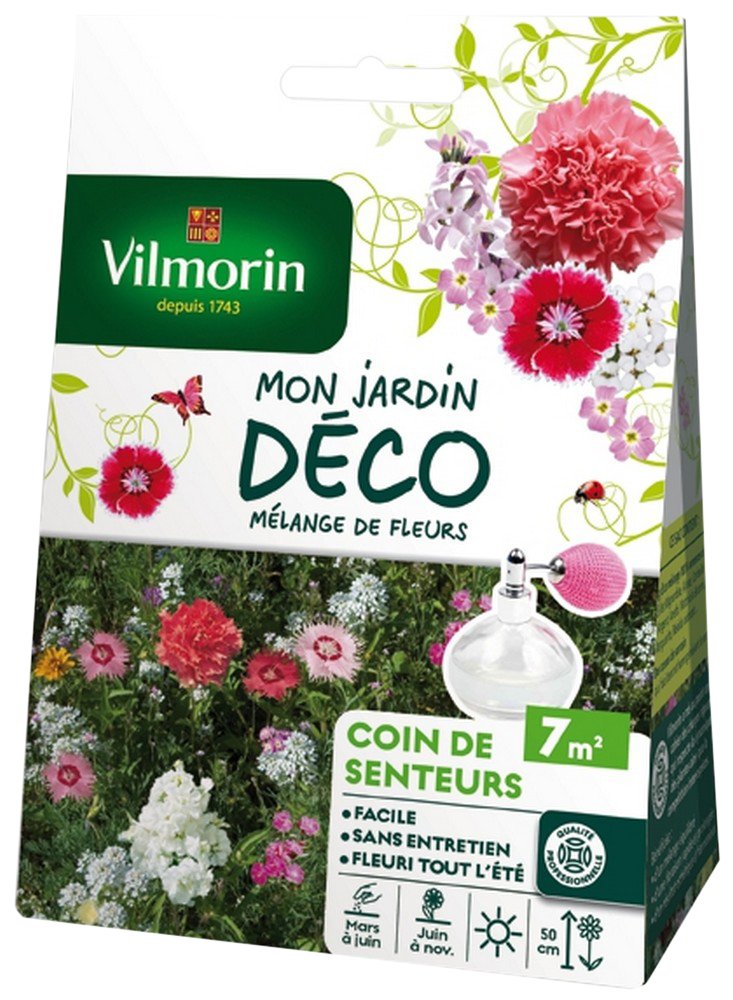 Graines de fleurs Vilmorin coin de senteur pour embellir un sol nu