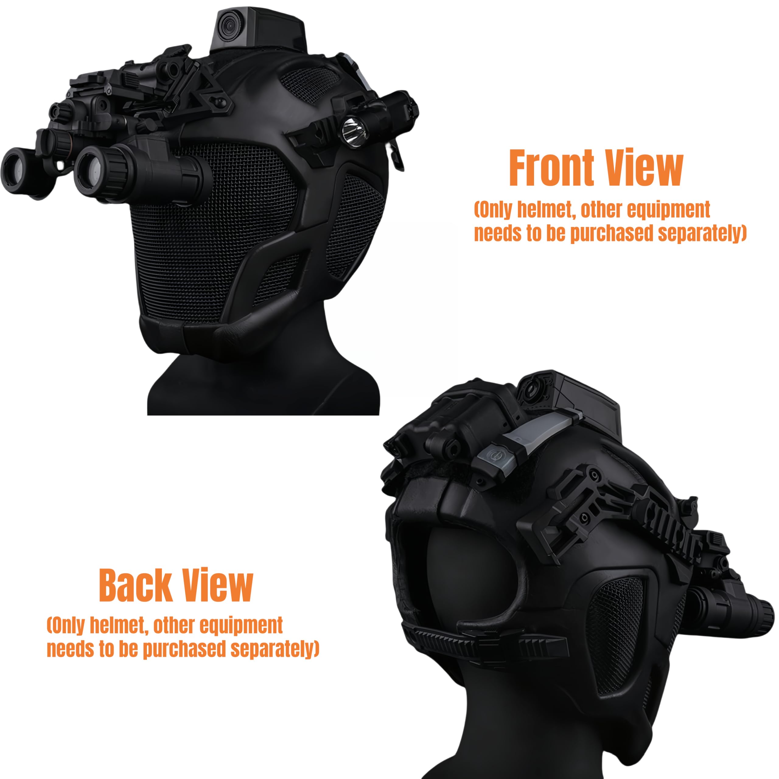 Casco táctico de protección Completa para Caza Militar, Airsoft, Paintball, CS, Malla de Acero, máscara Facial de Seguridad EVA, Ligero, Punk, Cosplay