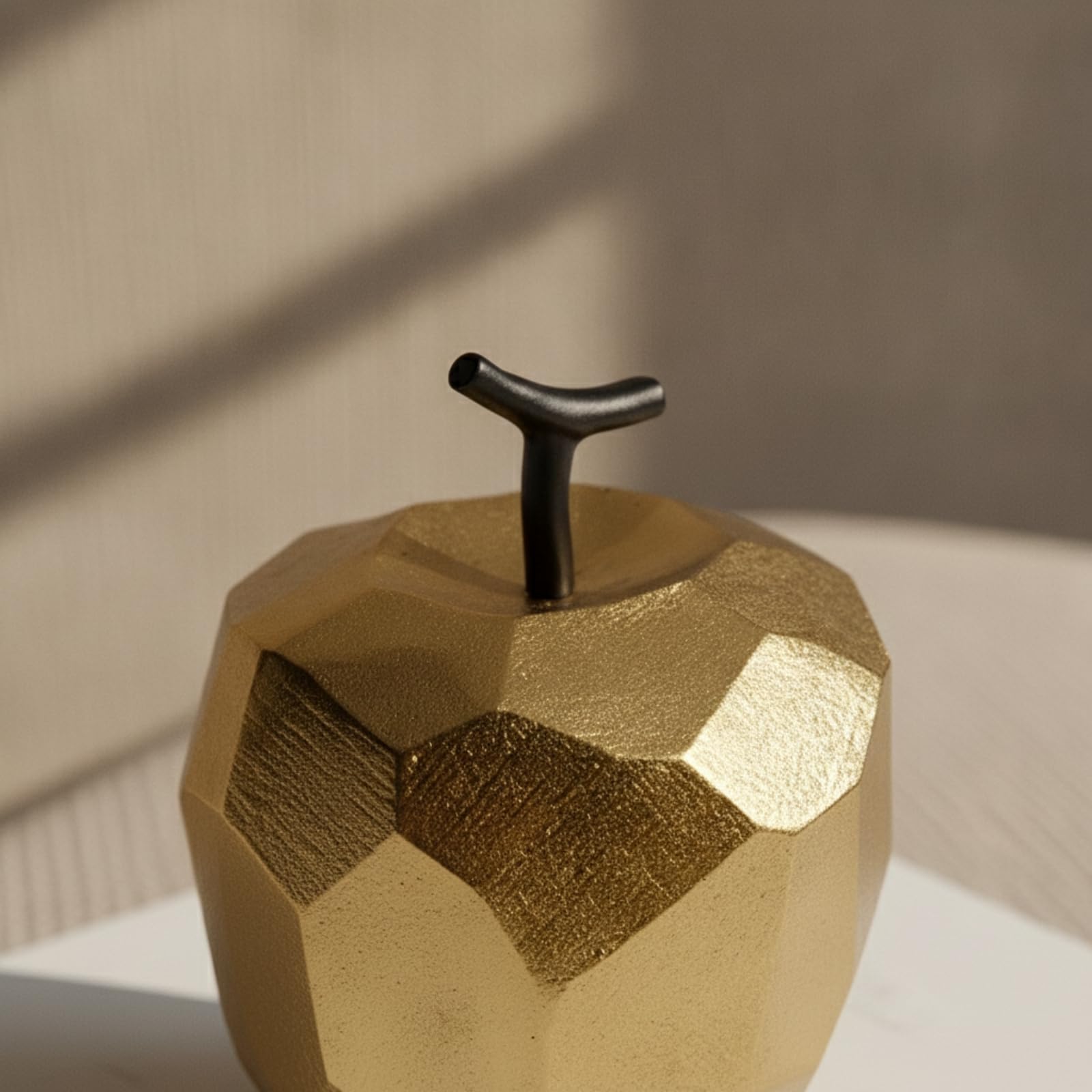 Apfel Geometrisch Apfel-Skulptur Modern rationsfigur für Couchtisch, Regal, Schreibtisch