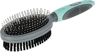 Kerbl Bürste flexibel für Hunde und Katzen (Doppelbürste, passt sich der Körperform an, Pflegebürste) 80052 product image