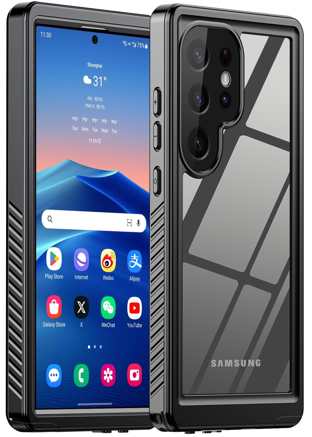 LOVE BEIDI for Samsung Galaxy S24 Ultra Case, IP68 Waterproof Dustproof Shockproof S24 Ultra Case with Screen Protector for Samsung S24 Ultra (Black, Galaxy S24 Ultra)