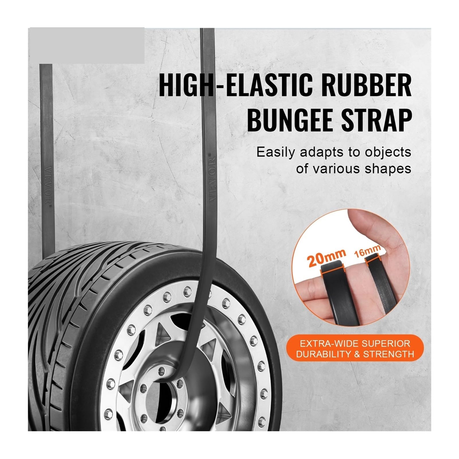 Cinghie di fissaggio, 20 corde elastiche elastiche con ganci a S in acciaio, for bici legre, for bagagli, portapacchi da tetto, 15" 21" 36" Cinghie di fissaggio logistiche
