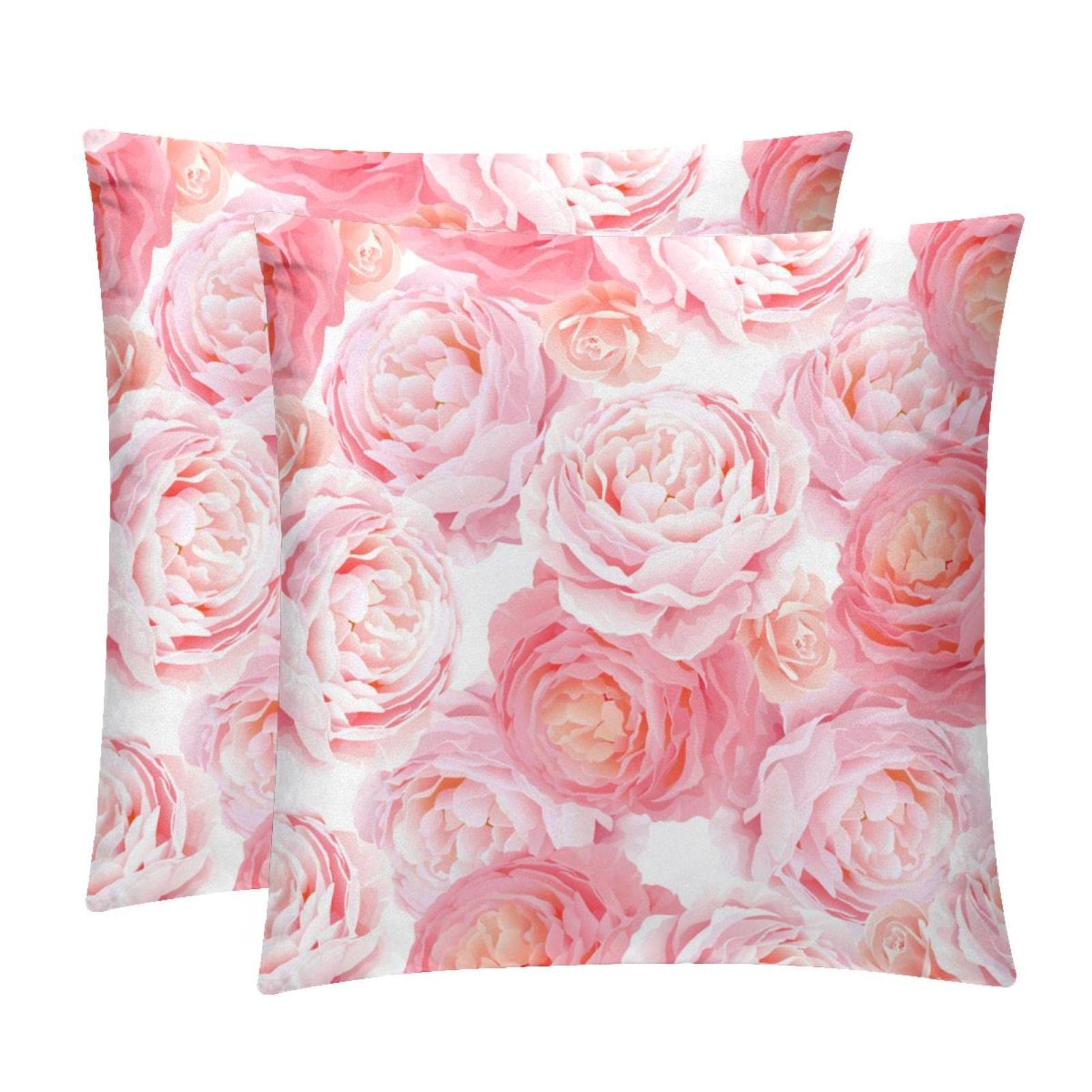 Coussin lombaire pour deco de ferme lot de 2 housses fleuries pour un salon cocooning et doux
