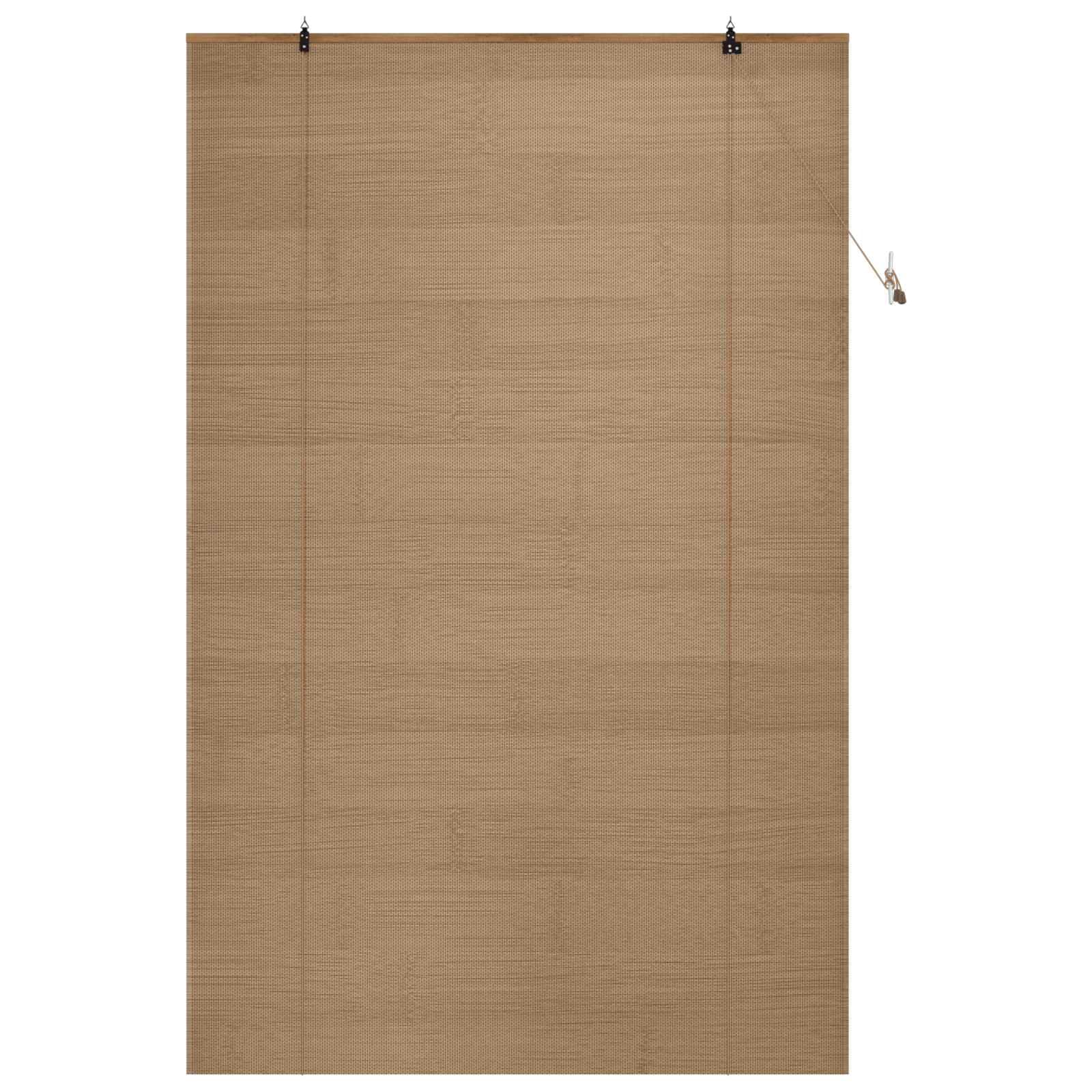 Estor Enrollable de bambú marrón 150 x 220 cm para Interior y Exterior Control de luz Ajustable, fácil instalación, protección UV, privacidad y Estilo Natural para hogar y Oficina