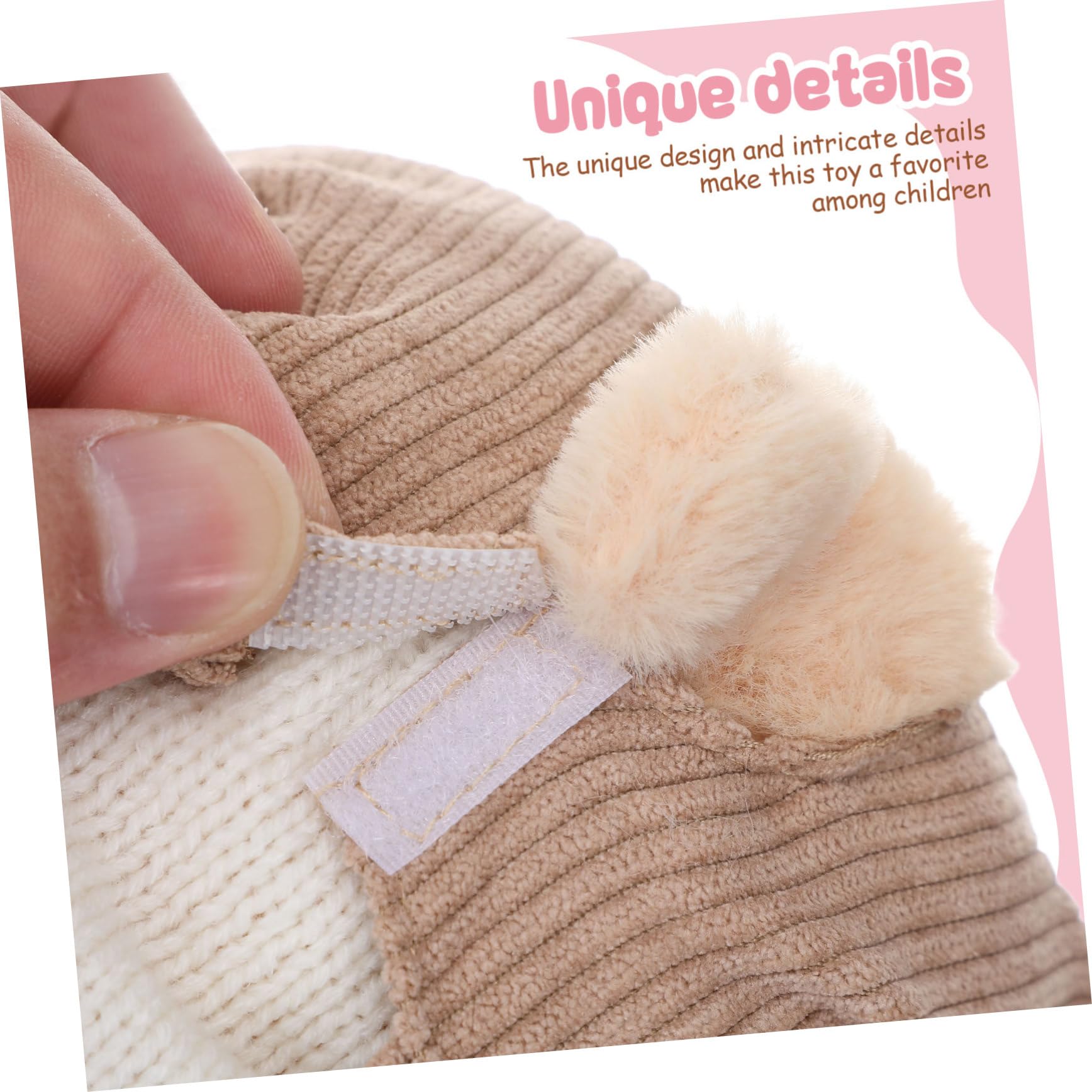 Vestiti Per Bambole Orsetto Set 2 Pezzi Maglione E Pantaloni Con Bretelle Abbigliamento Per Peluche Accessori Per Gioco E Foto
