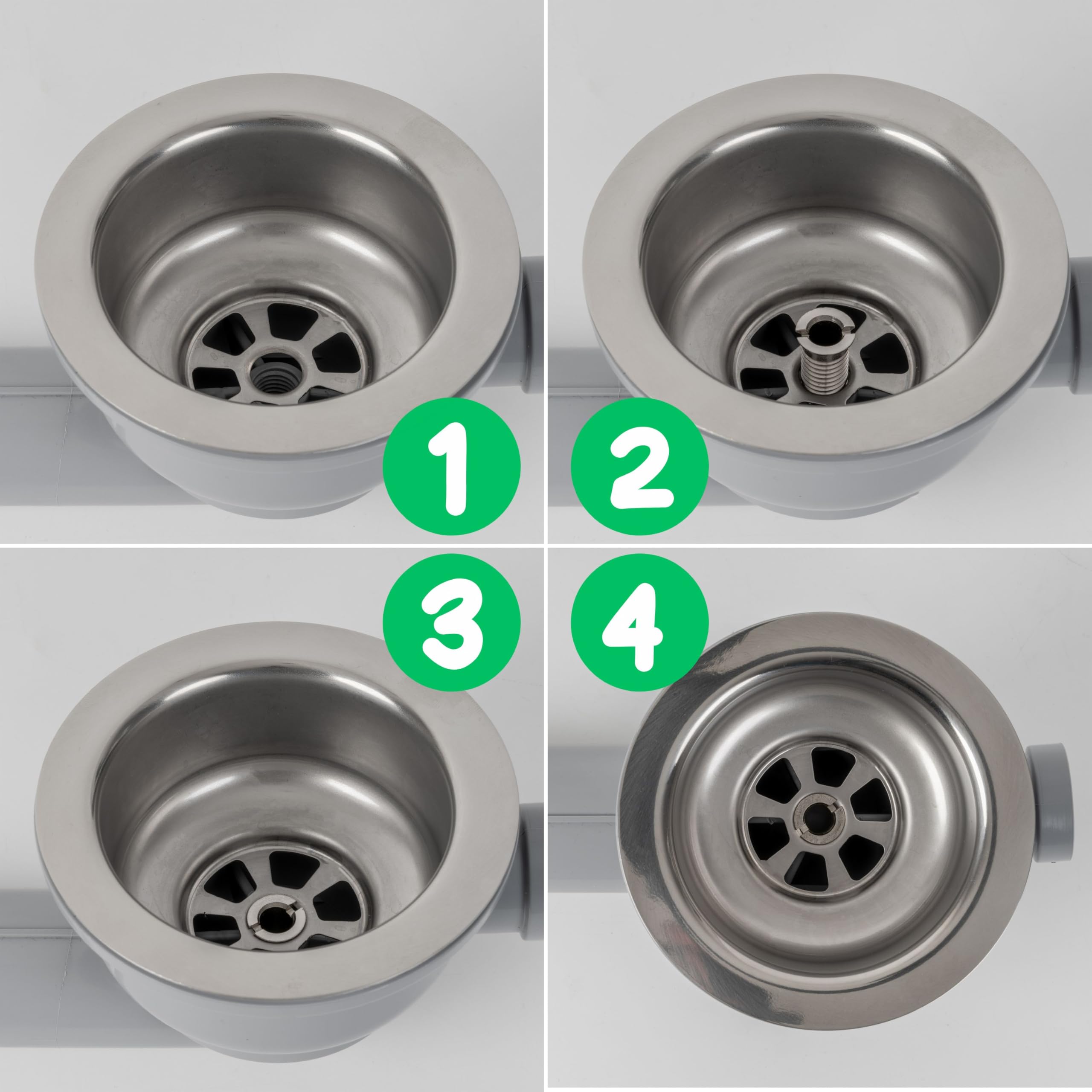 Śruba drążona do zaworu sitowego, M12 x 1,5 x 30 mm, 2 sztuki, kompatybilna z zestawem odpływowym Blanco InFino 3,5 cala, z mosiądzu, gwint standardowy, śruba do zlewu w Fino, śruba zapasowa