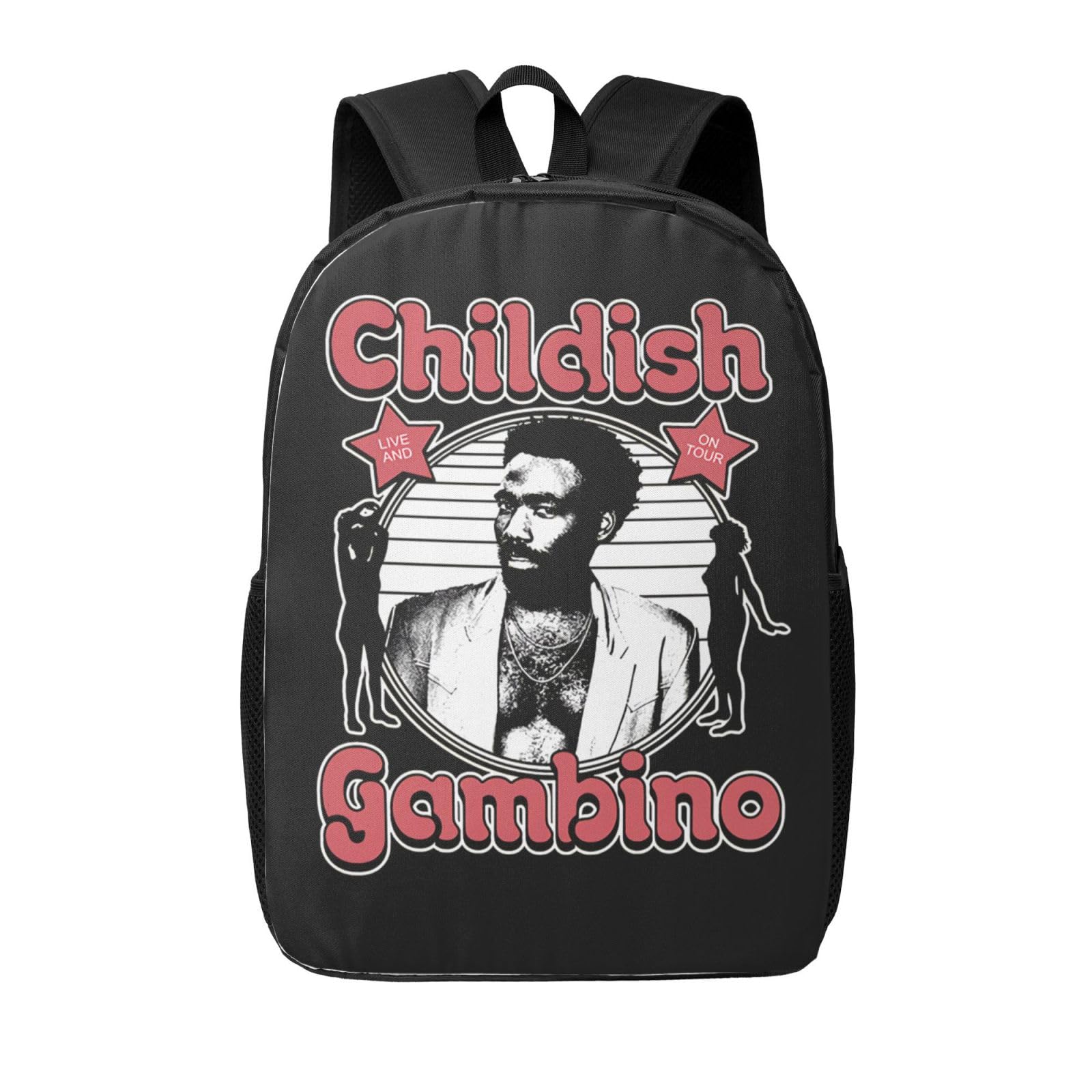Childish Rapper Gambino Backpack Simple Leisure Travel Backpack Outgoing Daypack 17inch