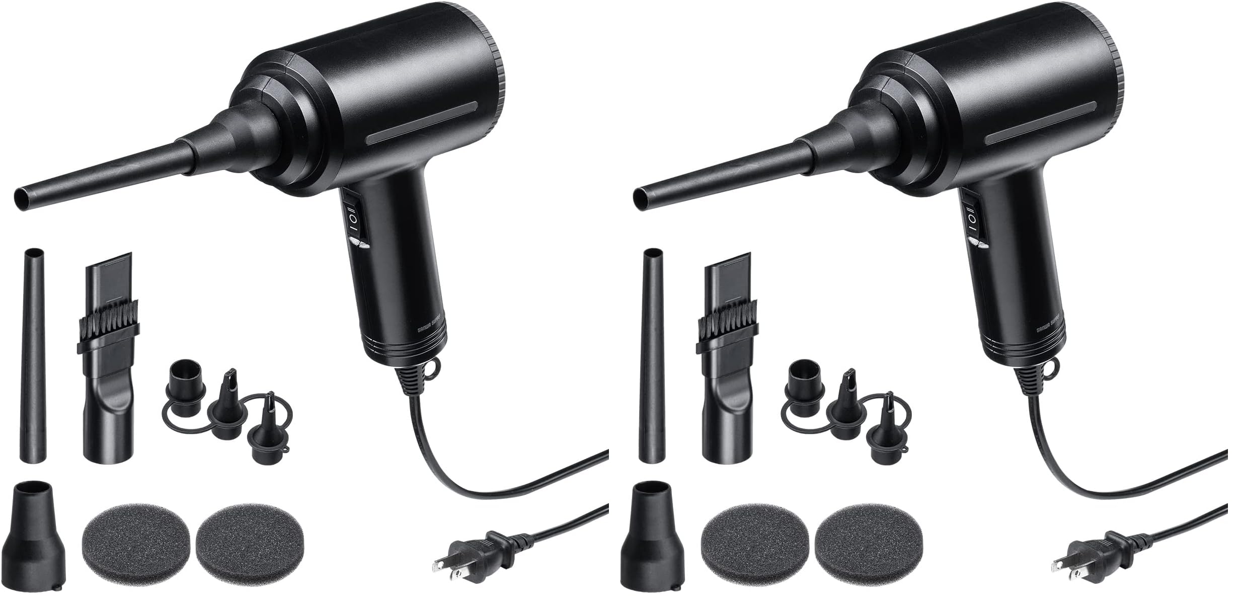 サンワダイレクト 電動エアダスター AC電源 強力 ノズル3種類付属 ケーブルA Amazon.co.jp: サンワダイレクト 電動エアダスター AC電源 強力 ノズル