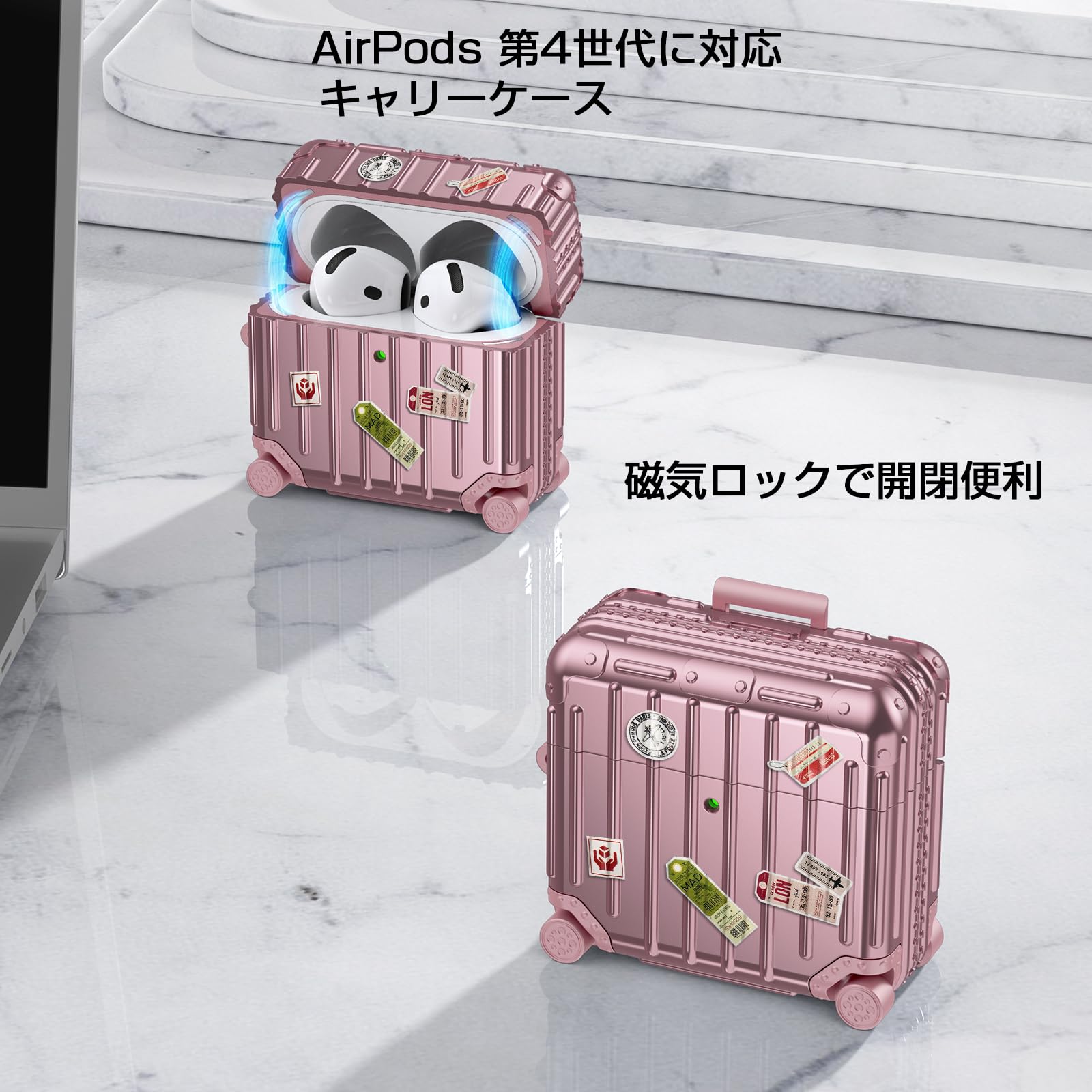 Amazon | V-MORO for AirPods 4ケース 2024 AirPods 第4世代専用