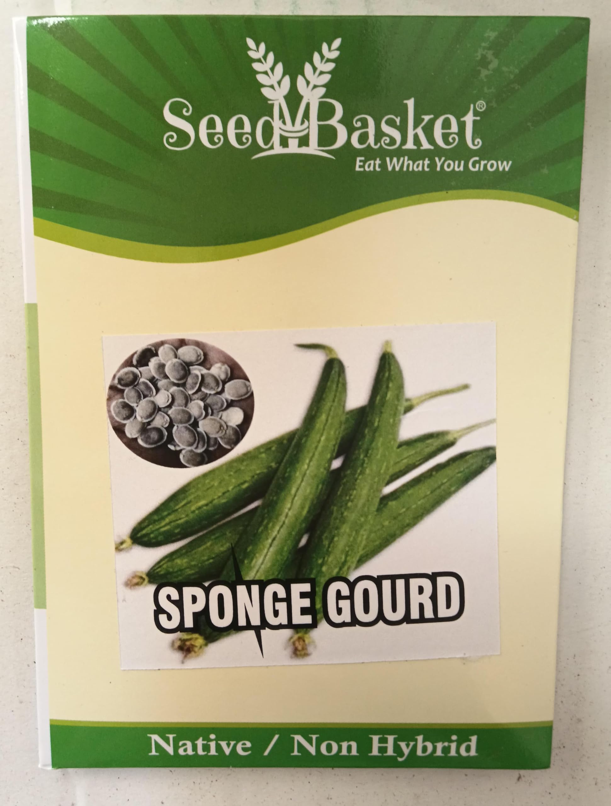 Seed basket Native Sponge Gourd(Nethi Beera/Turai) Vegetable Seeds For Home Gardening | 40 Seeds | Best in Germination | With Growing Instruction Manual-picture-23