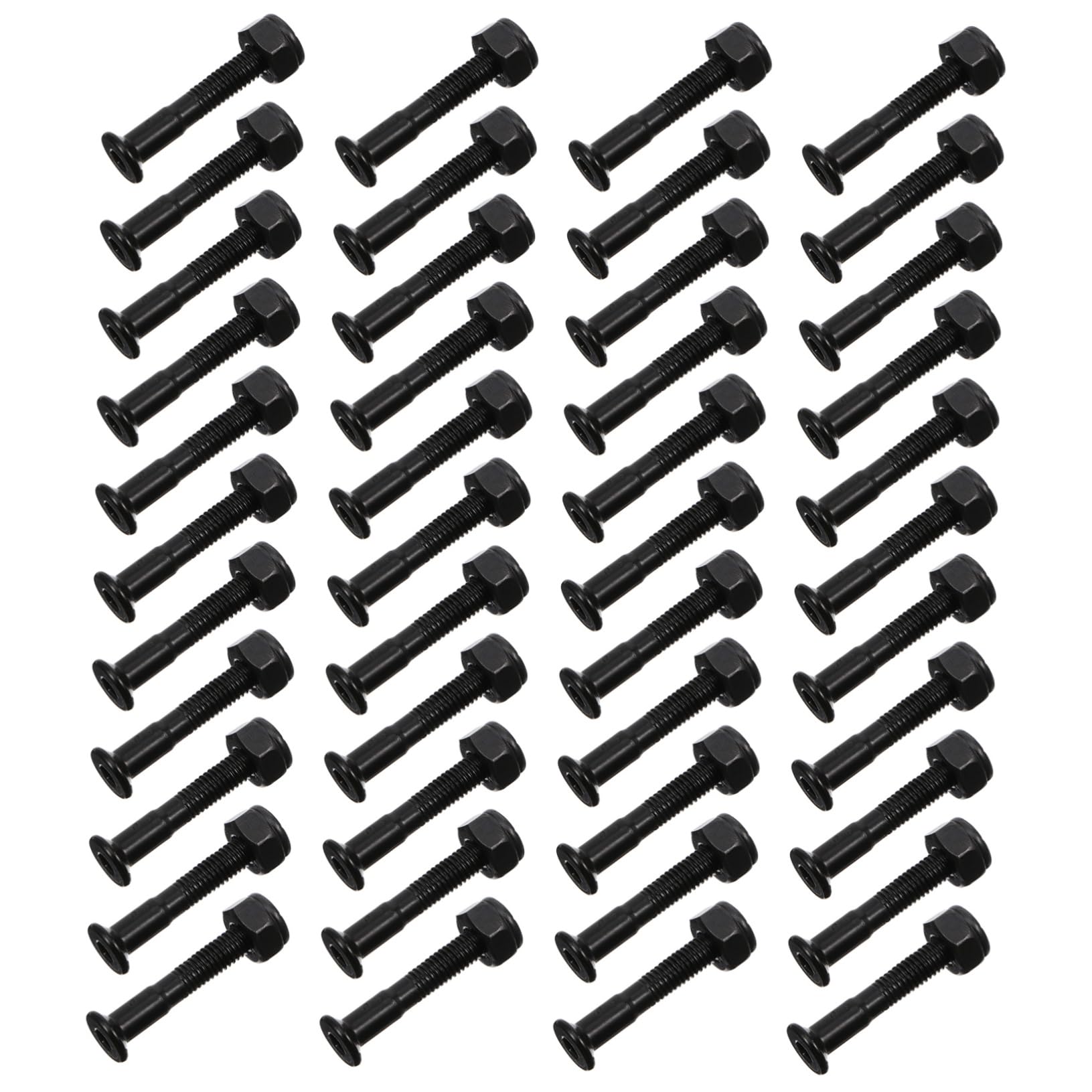 VICASKY 40Sets Skateboard Mounting Hardware Screws Bolts with Nuts Essential Accessories for Deck Repair and Replacement Durable Skateboard Hardware Use