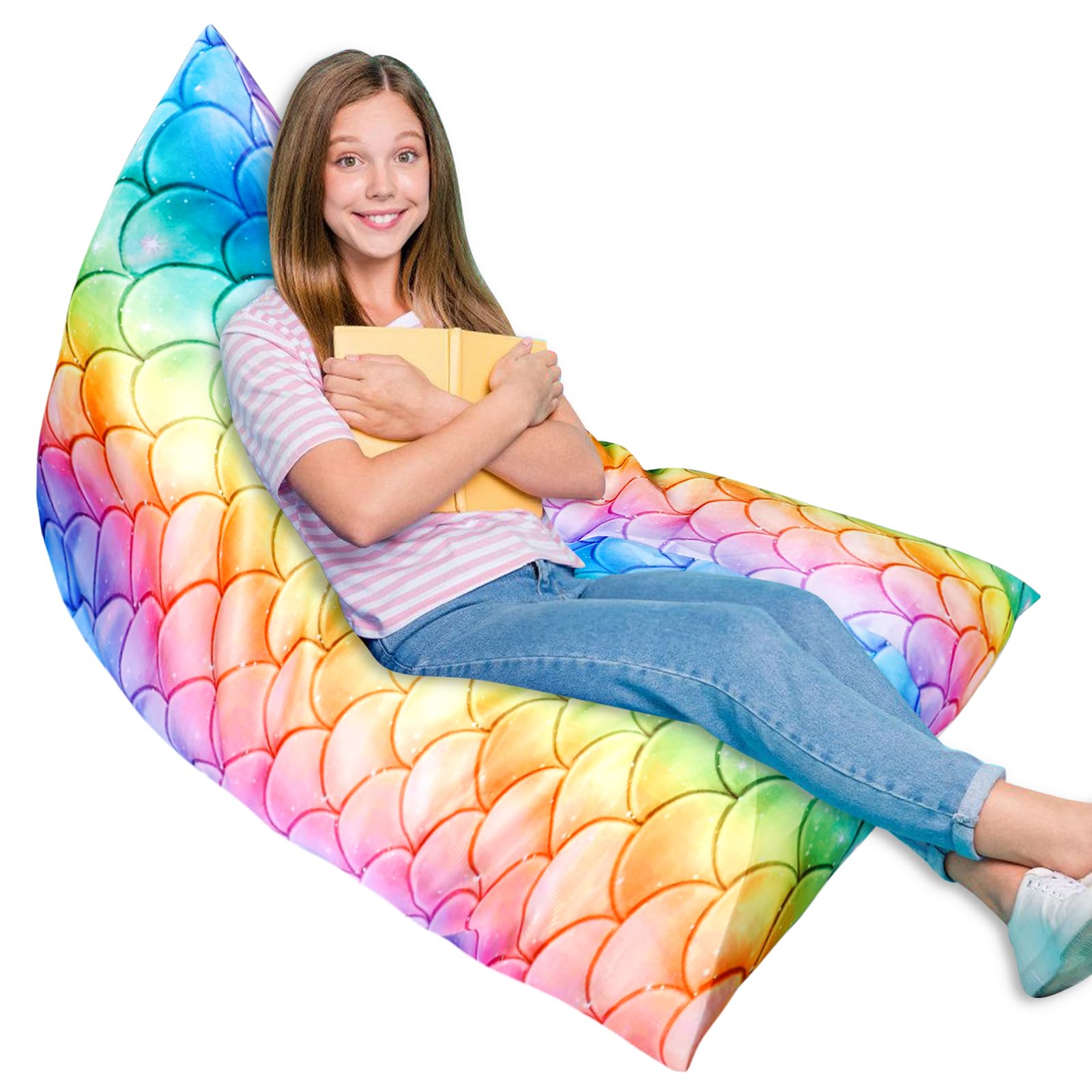 Sitzsack-Stuhlbezug, Sitzsack Kuscheltier Aufbewahrung Stofftier Sitzsack Bezug Sitzsäcke Wohnzimmer Sofa Pouf Aufbewahrungstasche