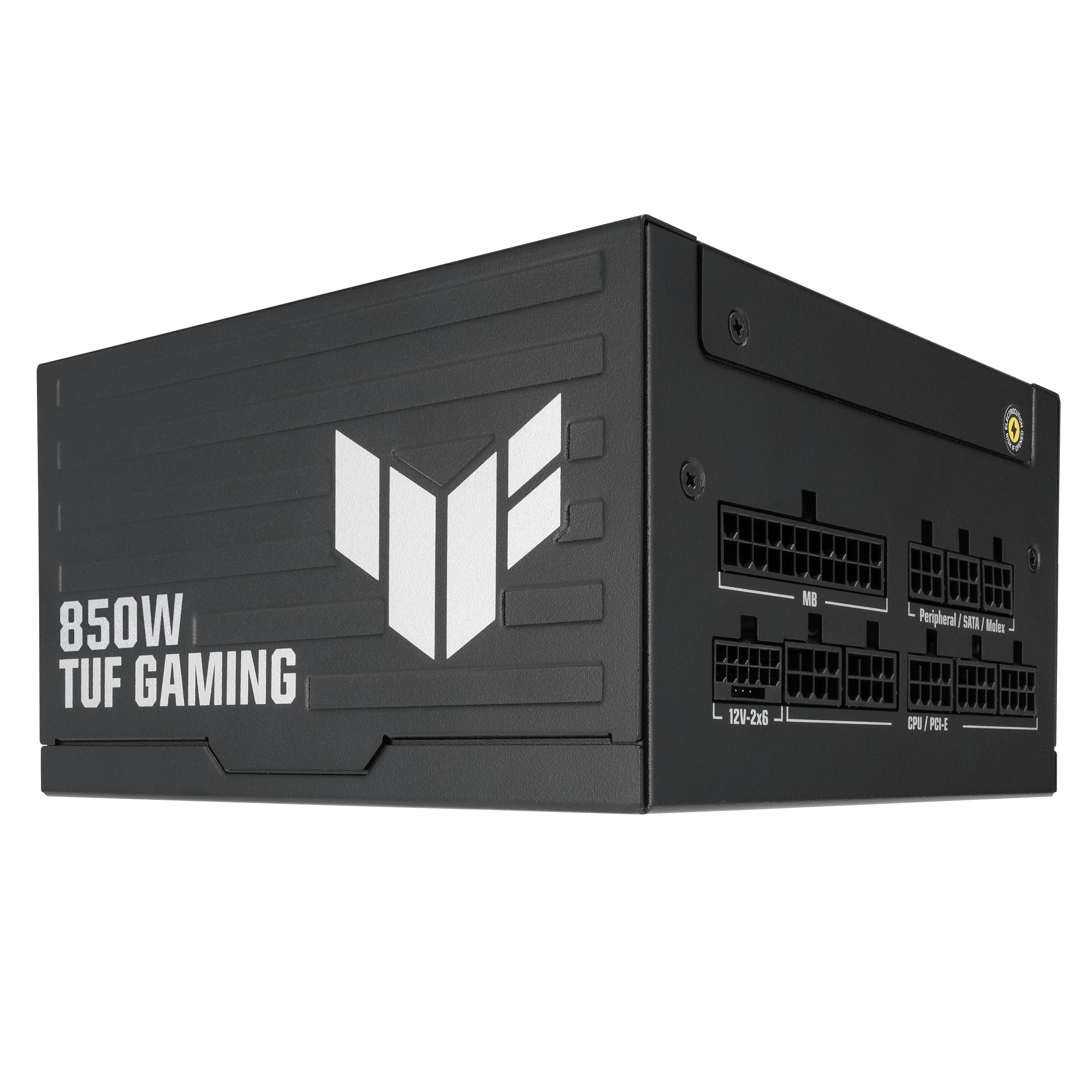 ASUS TUF Gaming 850 W Platinum Gaming zasilacz sieciowy (850 W, wentylator z podwójnym łożyskiem kulkowym, kompatybilny z ATX 3.1 i PCIe 5.1, certyfikat 80 Plus Platinum, trawiony kabel, czarny)