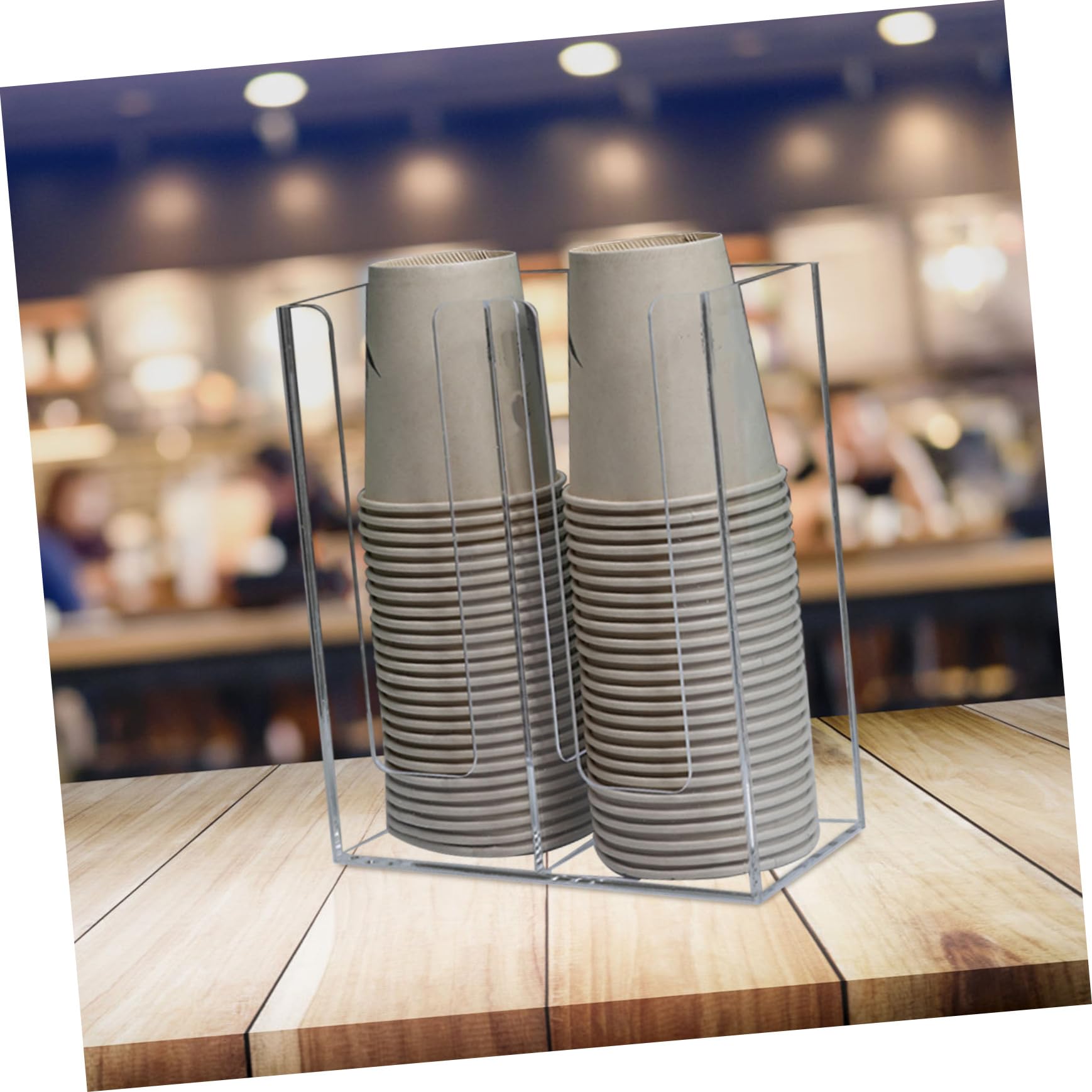 BESTYASH Portavasos De Papel Dispensador Organizador para Té Leche y Otros Vasos Desechables para Cafeterías y Eventos