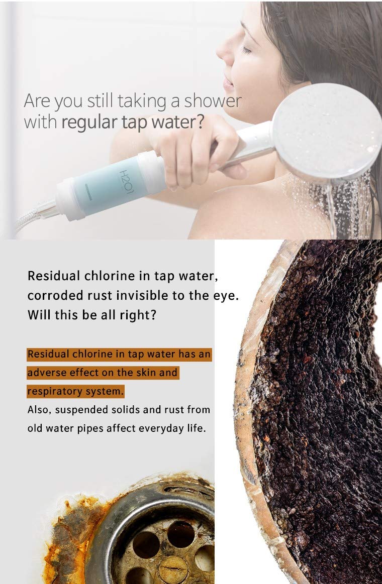 H201 Vitamin C Aroma Fresh Shower Filter, 5.6 oz (Sweet Peach Grapefruit)