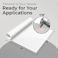 Vista 6 de Exactly Rubber - Lámina de silicona translúcida, durómetro de 50 A, semiclara, resistente -80 a 450 F, mantel individual de grado alimenticio