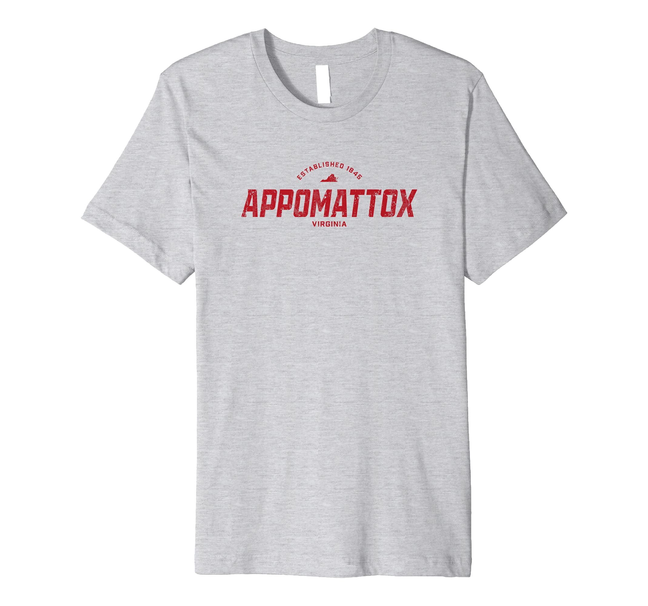 Mens Appomattox Virginia VA Vintage Athletic Red Sports Logo Premium T-Shirt