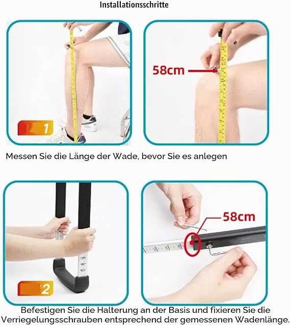 Hands Free Crutch Adjustable Crutches for Walking Walking Aids Painless Knee Crutch Leg and Knee Mobility Support for Disabilities Elderly Injuries Ankle Fractures
