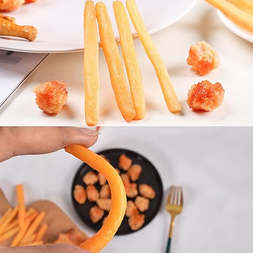 Miniatura 8 de Juego de comida de cocina para niños,Patas de pollo fritas falsas,Alas de pollo simuladas,Decoración de juguetes de cocina para niños,Accesorios de