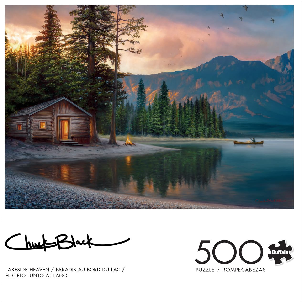 Chuck Black, Lakeside Heaven, 500 Piece Puzzle for Adults