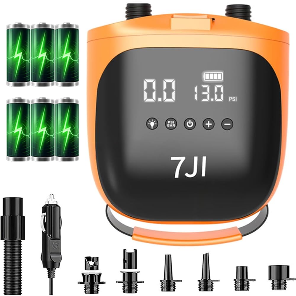 Amazon.co.jp: 7JI サップ 電動ポンプ SUPポンプ 電動パドル