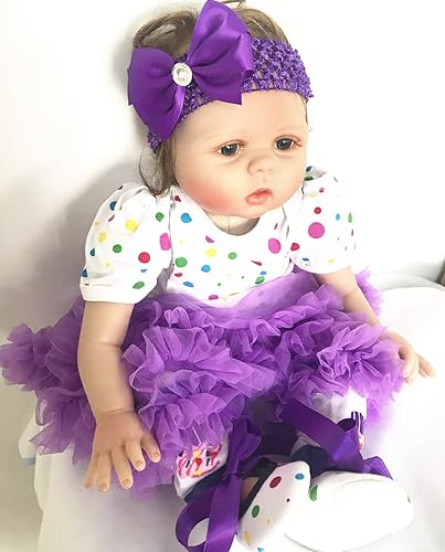 Miniatura 4 de Muñecas Reborn - Ropa de bebé para muñecas Reborn de 17 a 22 pulgadas, ropa de bebé, vestido tutú, conjuntos de 4 piezas