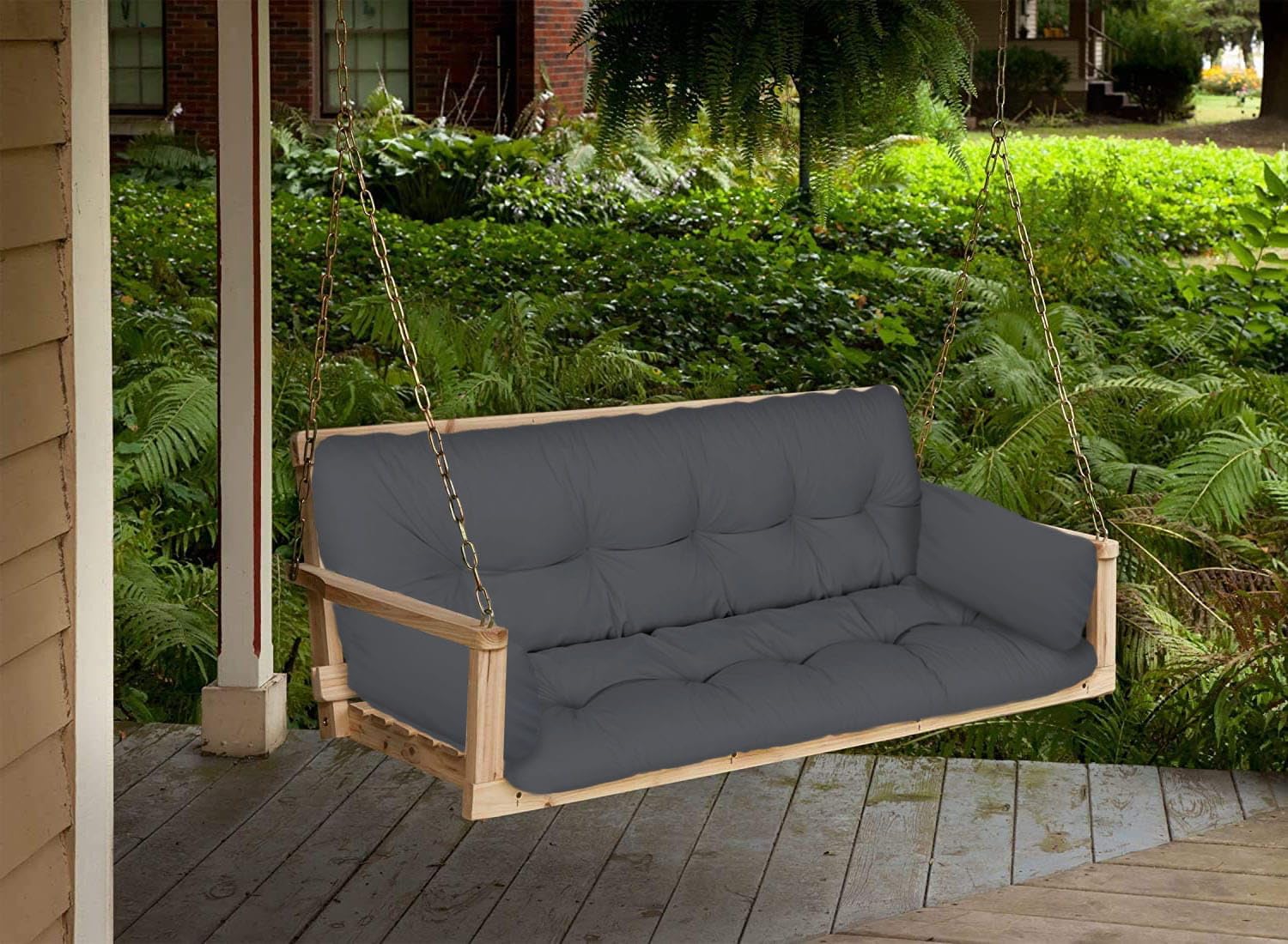 Cuscino da giardino 100x50 cm per panca, altalena, pallet